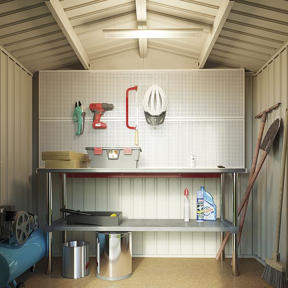 Garden Gear Apex Metal Shed 7 x 4.2FT