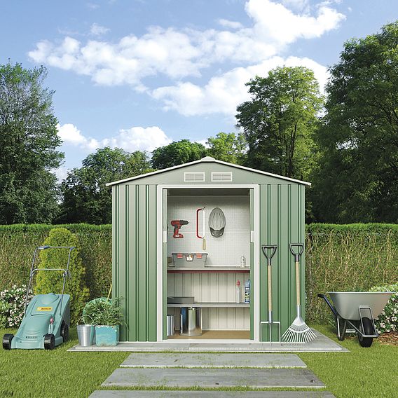 Garden Gear Apex Metal Shed 7 x 4.2FT