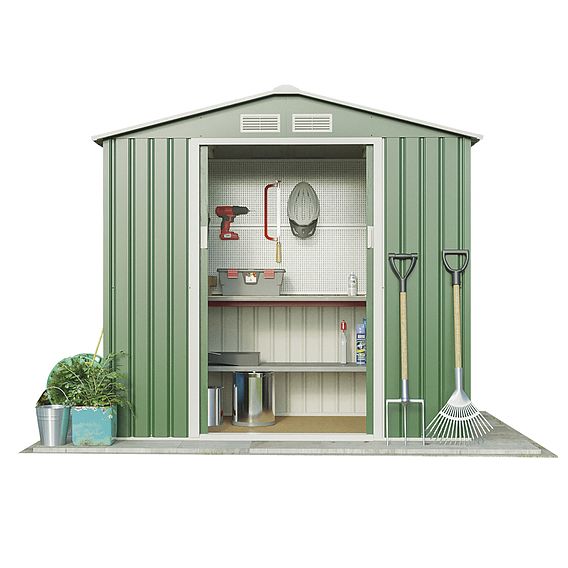 Waltons Apex Metal Shed 7 x 4.2FT