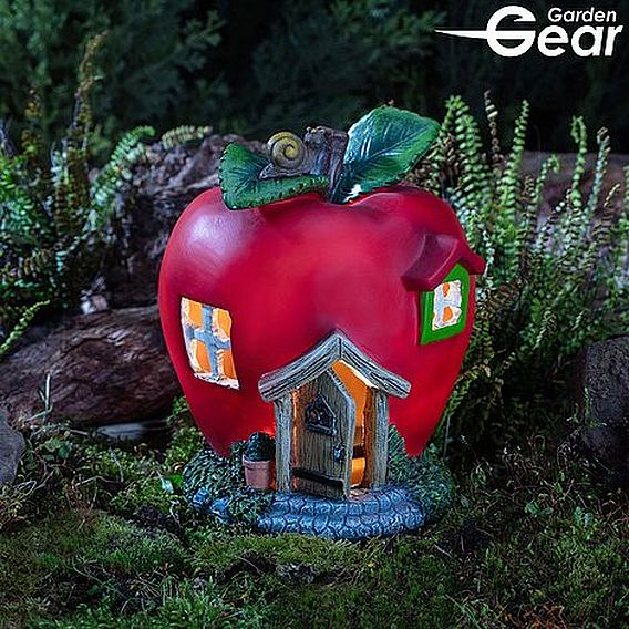 Garden Gear Solar LED Fruit House Apple