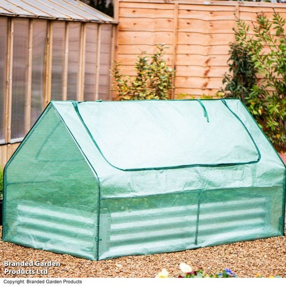 Garden Gear - Galvanised Metal Raised Bed with Greenhouse Cover