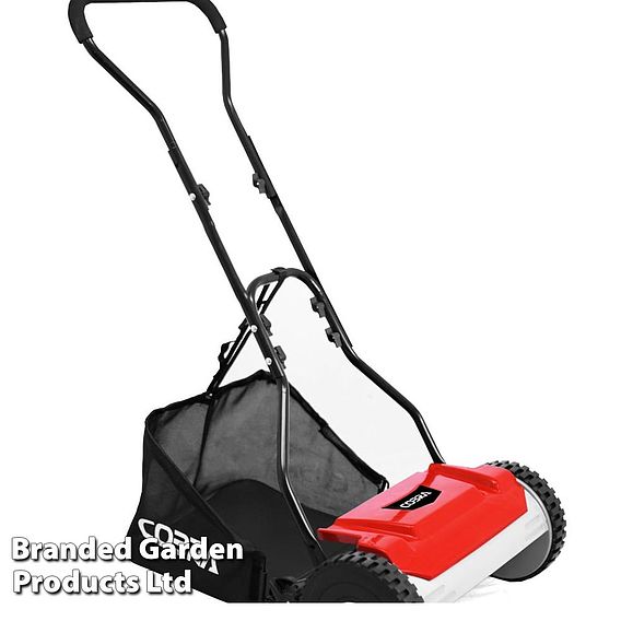 Cobra Hand Cylinder Lawn 38cm Mower With Grass Bag