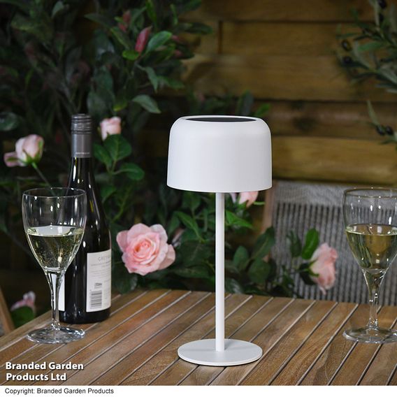 Garden Gear Solar Outdoor Metal Table Touch Lamp