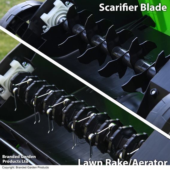 Garden Gear - 2000W 2-in-1 Lawn Rake & Scarifier