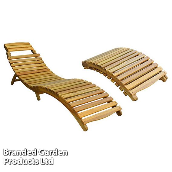 Acacia Sun Lounger with cushion