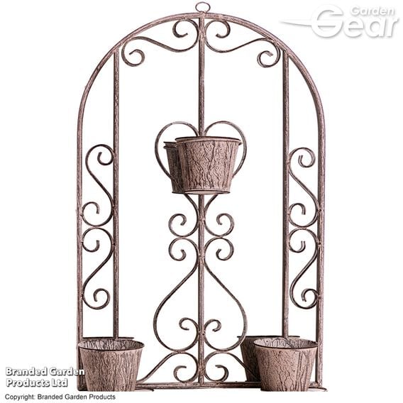 Serenity - Dove Grey Garden Mirror with Planters