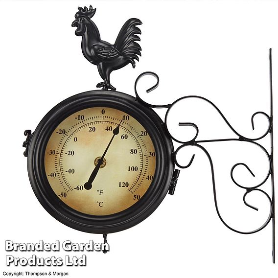 Wall Mounted Metal Rooster Clock