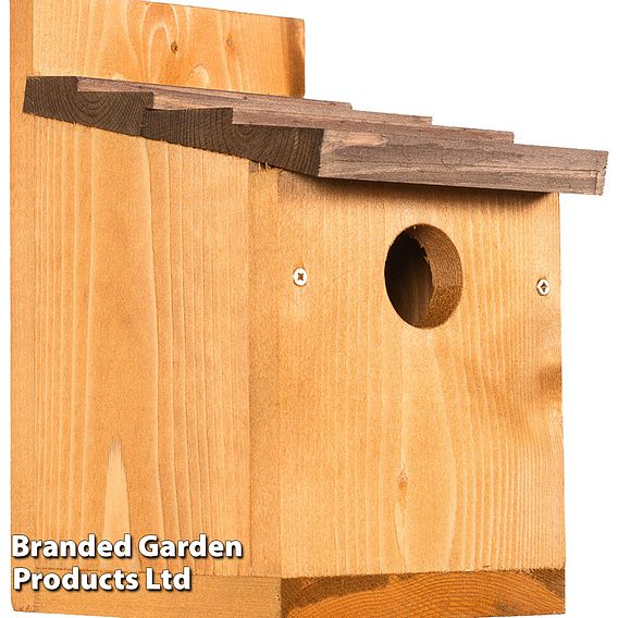 Happy Beaks - Classic Nest Box with Shingle Roof