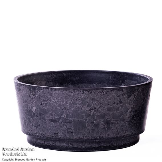 Caesar Marble Effect Charcoal Bowl Planters