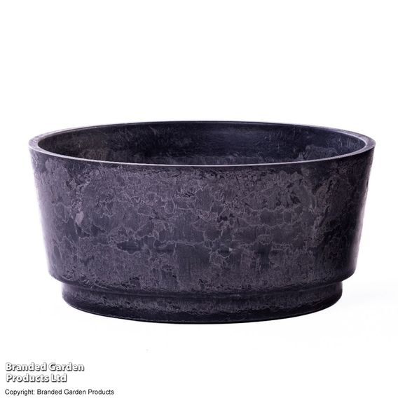 Caesar Marble Effect Charcoal Bowl Planters