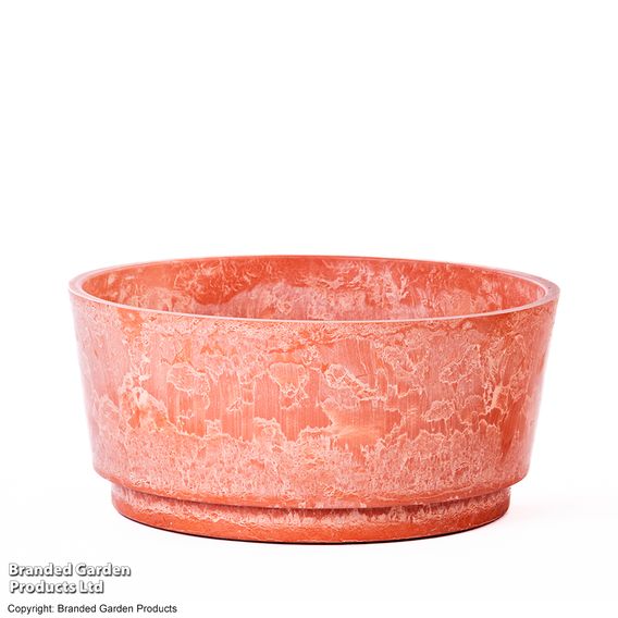 Caesar Marble Effect Terracotta Bowl Planters
