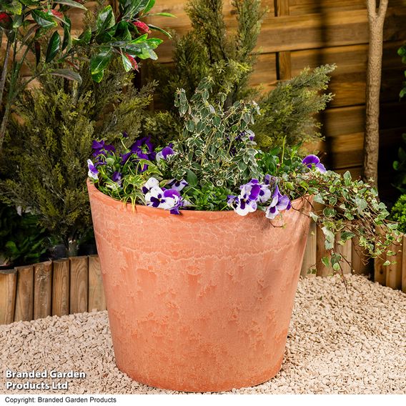 Caesar Marble Effect Terracotta Planters