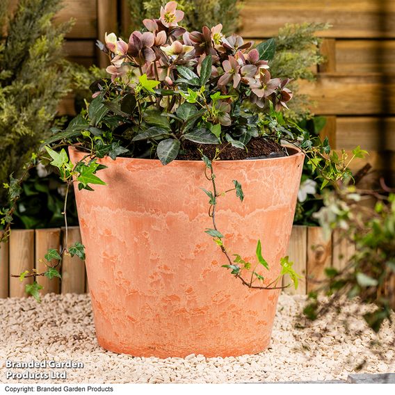 Caesar Marble Effect Terracotta Planters