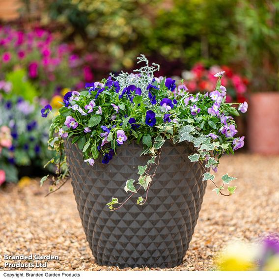 Garden Gear - Slate Grey Diamond Planter