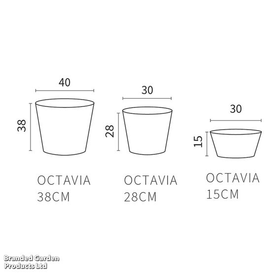 Octavia Slate Garden Planters