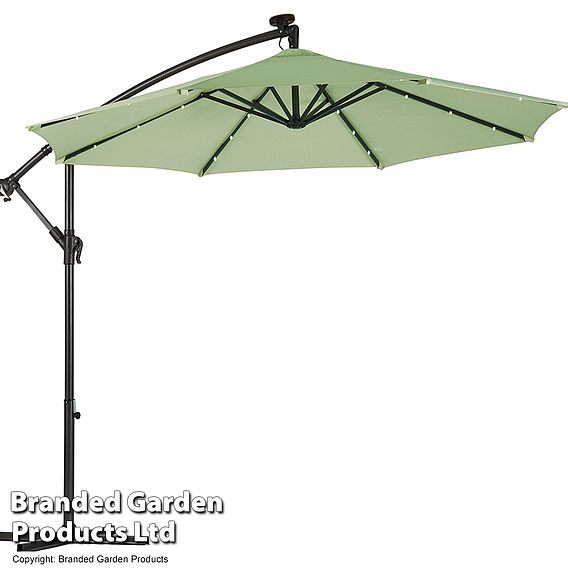 Solar LED Cantilever Parasol