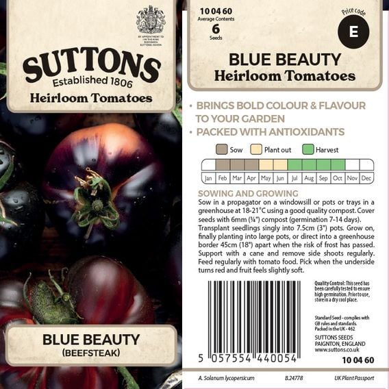 Tomato 'Blue Beauty' - Heirloom Tomato Seeds