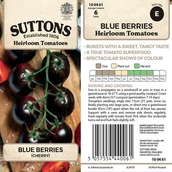 Tomato 'Blue Berries' - Heirloom Tomato Seeds