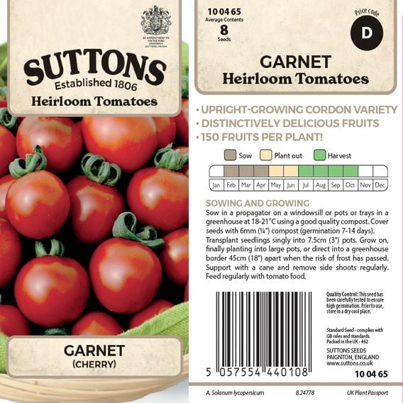 Tomato 'Garnet' - Heirloom Tomato Seeds