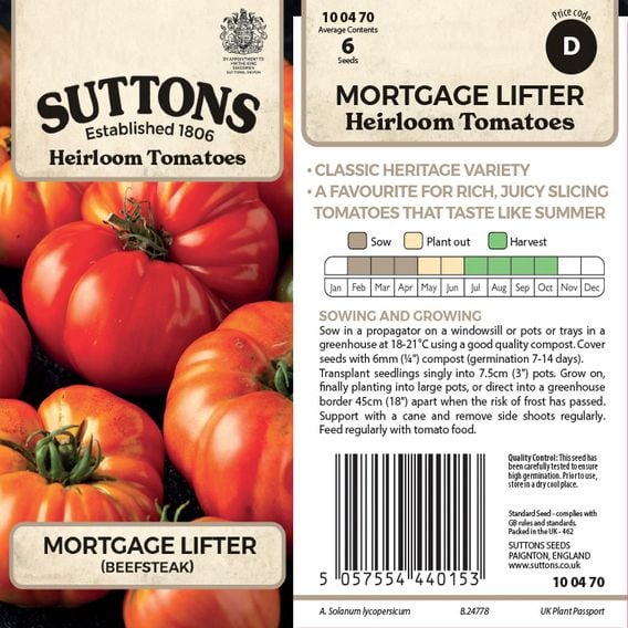 Tomato 'Mortgage Lifter' - Heirloom Tomato Seeds