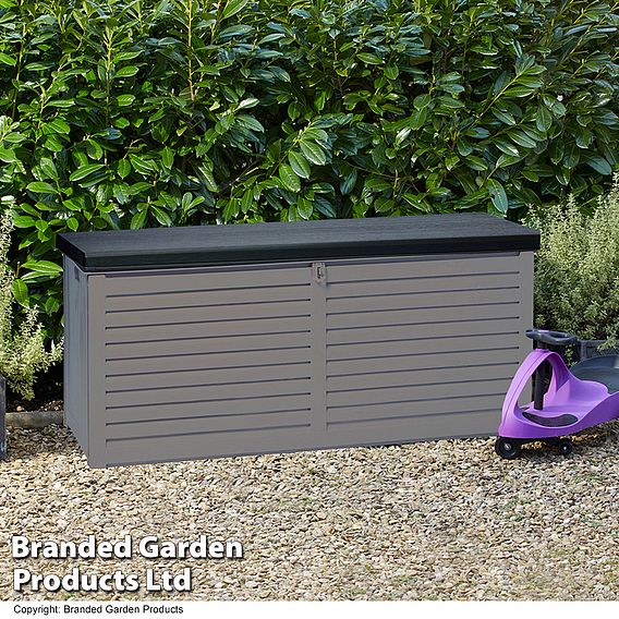 Garden Gear 490-Litre Lockable Garden Storage with Sit on Lid