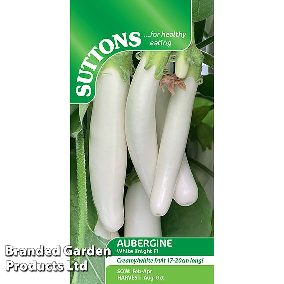 Aubergine White Knight F1 Seeds