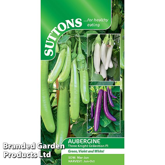 Aubergine Three Knight Recipe Collection F1 - Seeds
