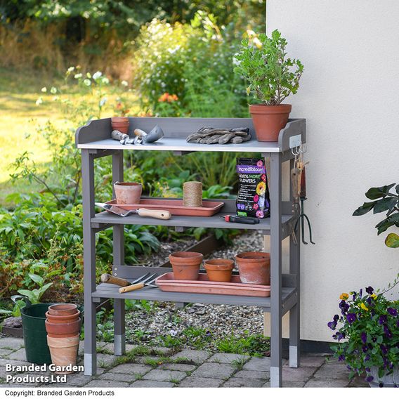 Garden Gear - 3-Tier Wooden Potting Table