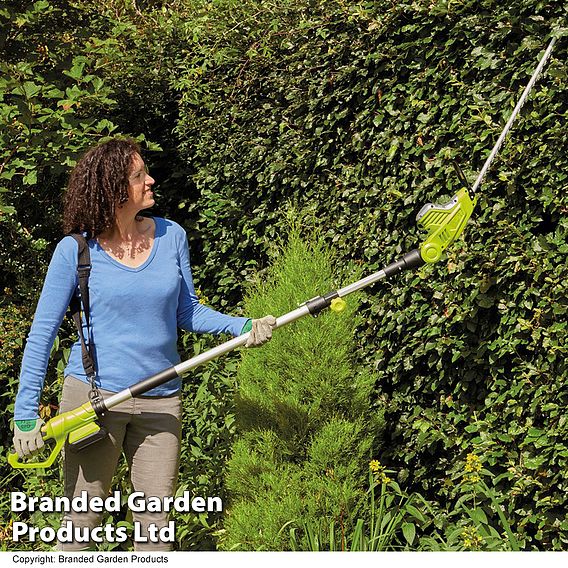 Garden Gear - 20V Cordless Lithium-ion Telescopic Hedge Trimmer