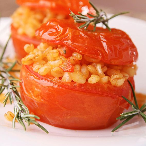 Tomato Seeds - Striped Stuffer (Indeterminate)