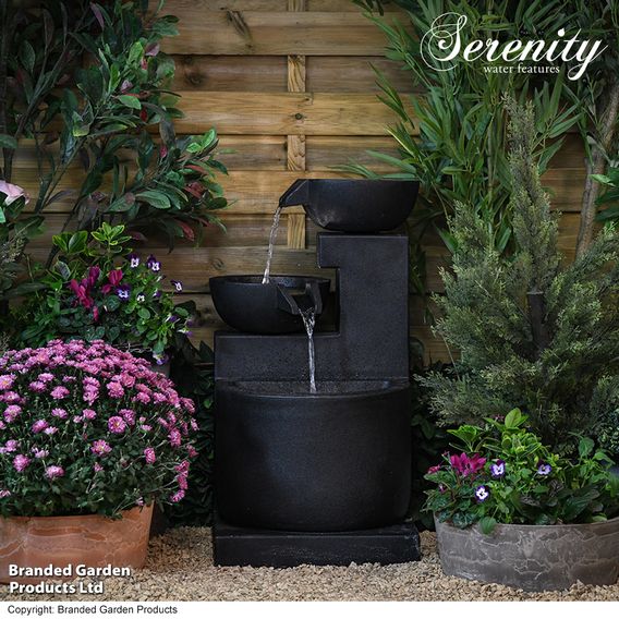 Serenity - Three Bowl Cascading Water Feature