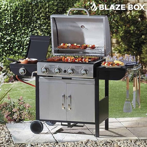 Blazebox 4 + 1 Gas Burner Barbecue