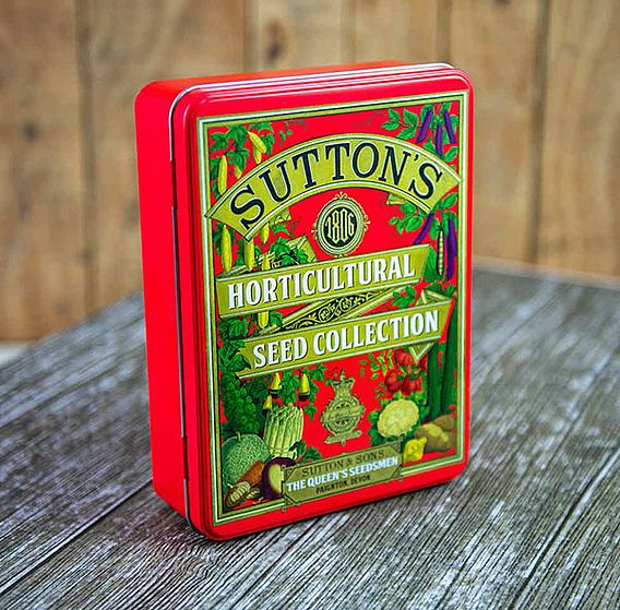 Suttons 1806 Red Tin plus Veg Lover's Seed Collection