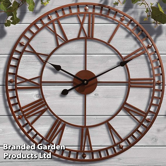 Roman Numeral Garden Wall Clock
