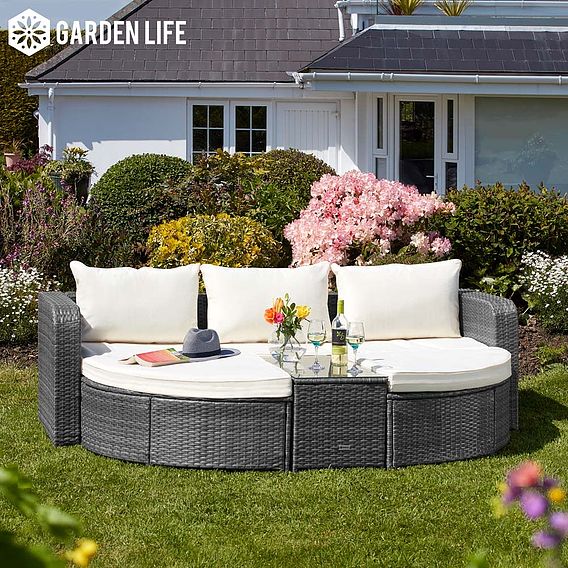 Firenze Five-Section Rattan Daybed