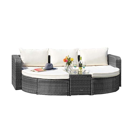 Firenze Five-Section Rattan Daybed