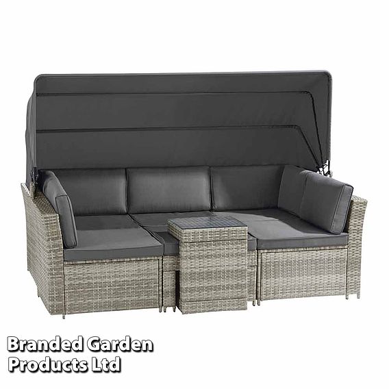 Garden Gear California Rattan Daybed with Canopy