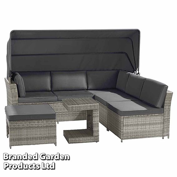 Garden Gear California Rattan Daybed with Canopy