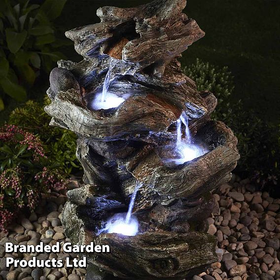 Serenity - Four-Tier Wood-Effect Water Feature