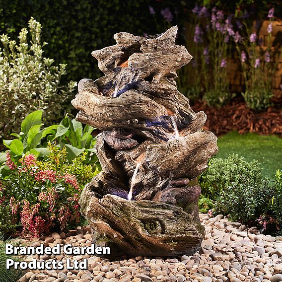 Serenity - Four-Tier Wood-Effect Water Feature