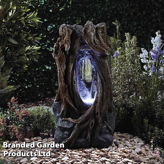 Serenity Hollow Tree Trunk Waterfall Water Feature