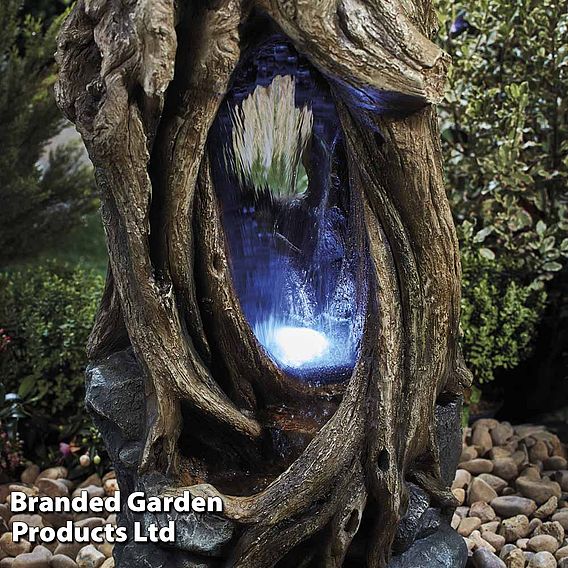 Serenity Hollow Tree Trunk Waterfall Water Feature